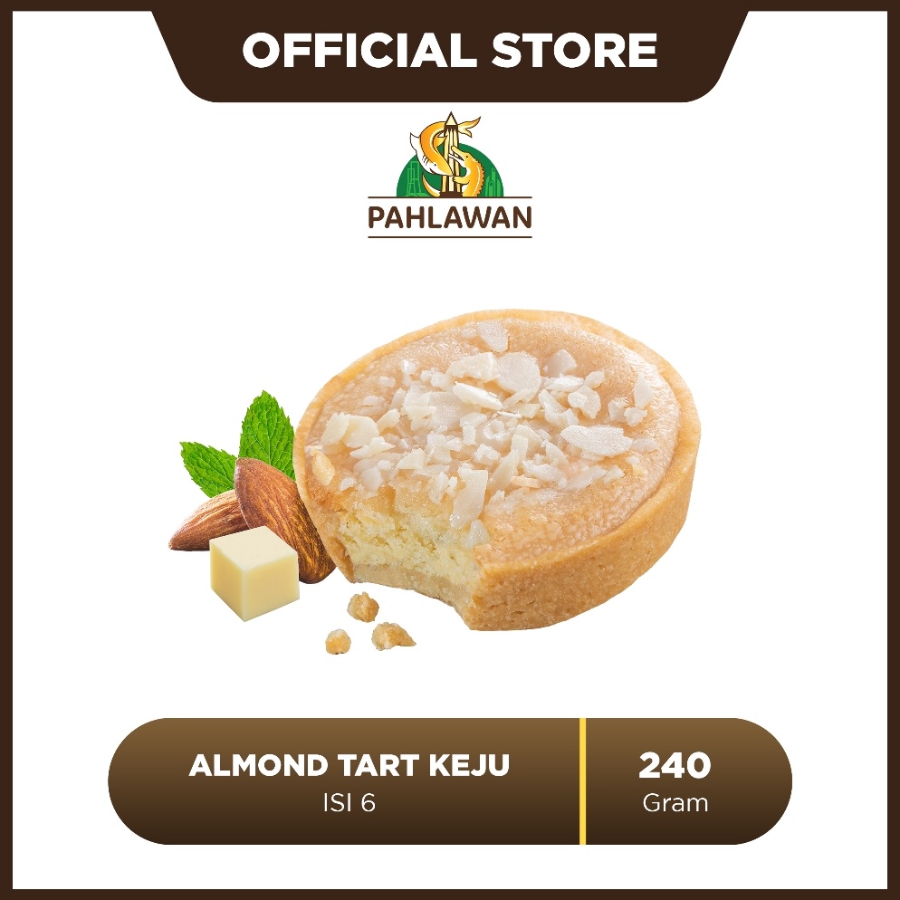 

Supreme Lapis Kukus Pahlawan Almond Tart Keju 6 Pcs