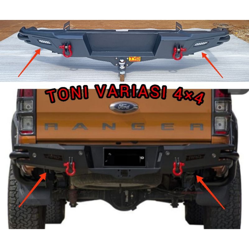 Bemper Bumper Belakang Ford Ranger T6 Model JUNGLE V3