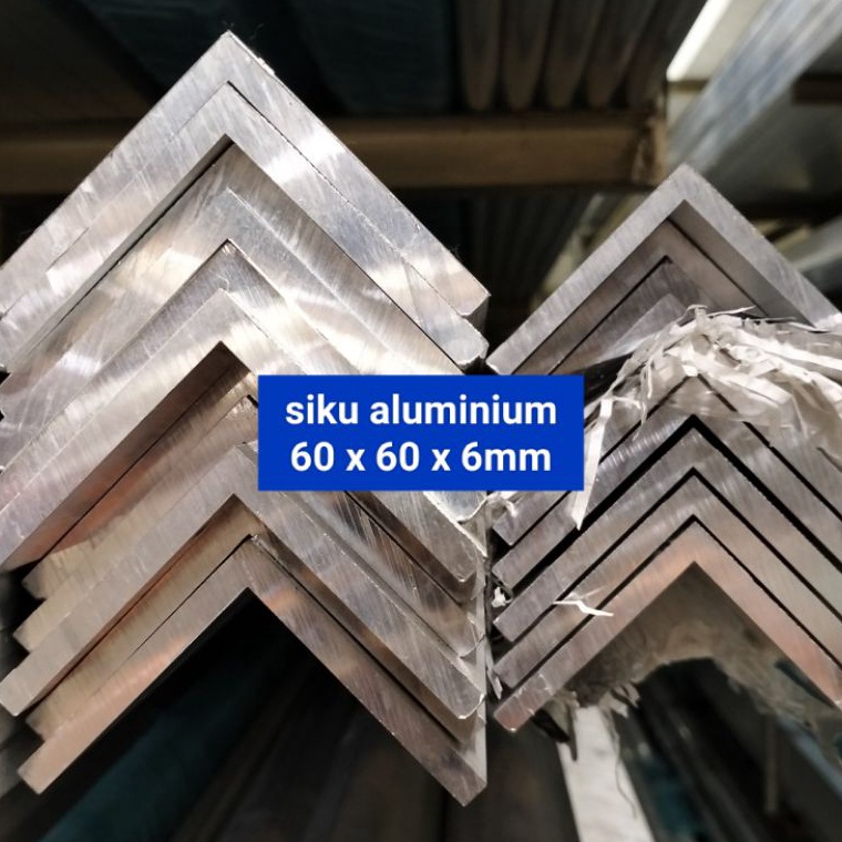 Harga Diskon  Siku Aluminium 6 x 6 x 6mm  siku alumunium harga per 1cm Segera Diorder