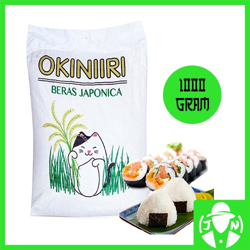 

Beras Jepang Okiniri Beras Sushi nori gimbap 1 KG Pulen