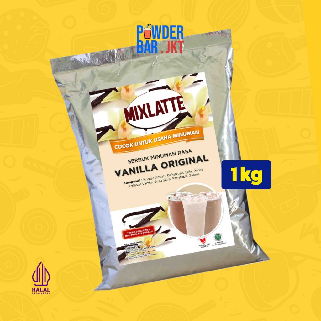 

Powder Drink Mixlatte Bubuk Minuman Rasa Vanilla Original 1kg