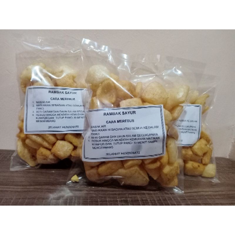 

Rambak Sayur / Krecek Sayur Kemasan 150 gr