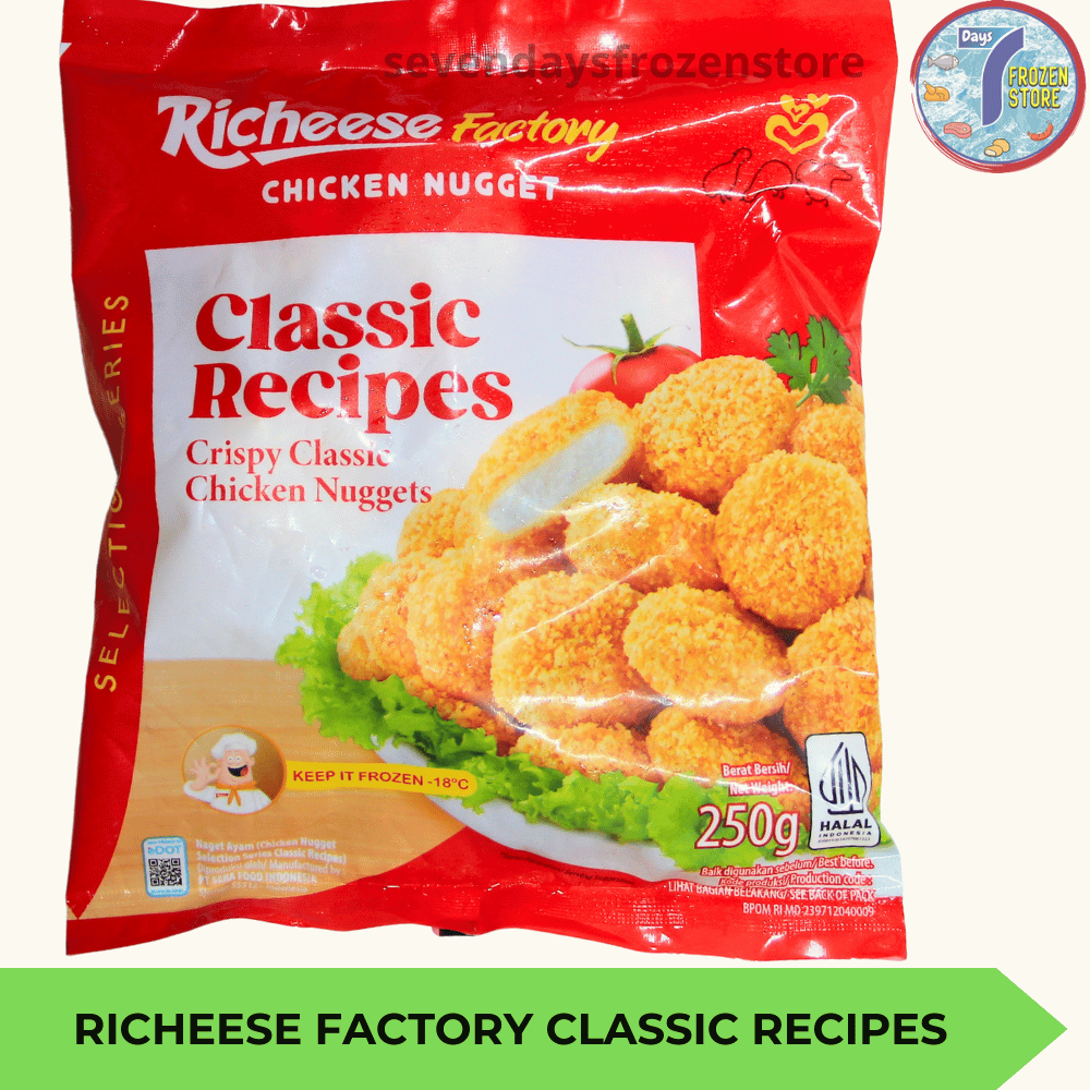 

Richeese Factory Classic Recipes | Chicken Nugget Premium 250 gr