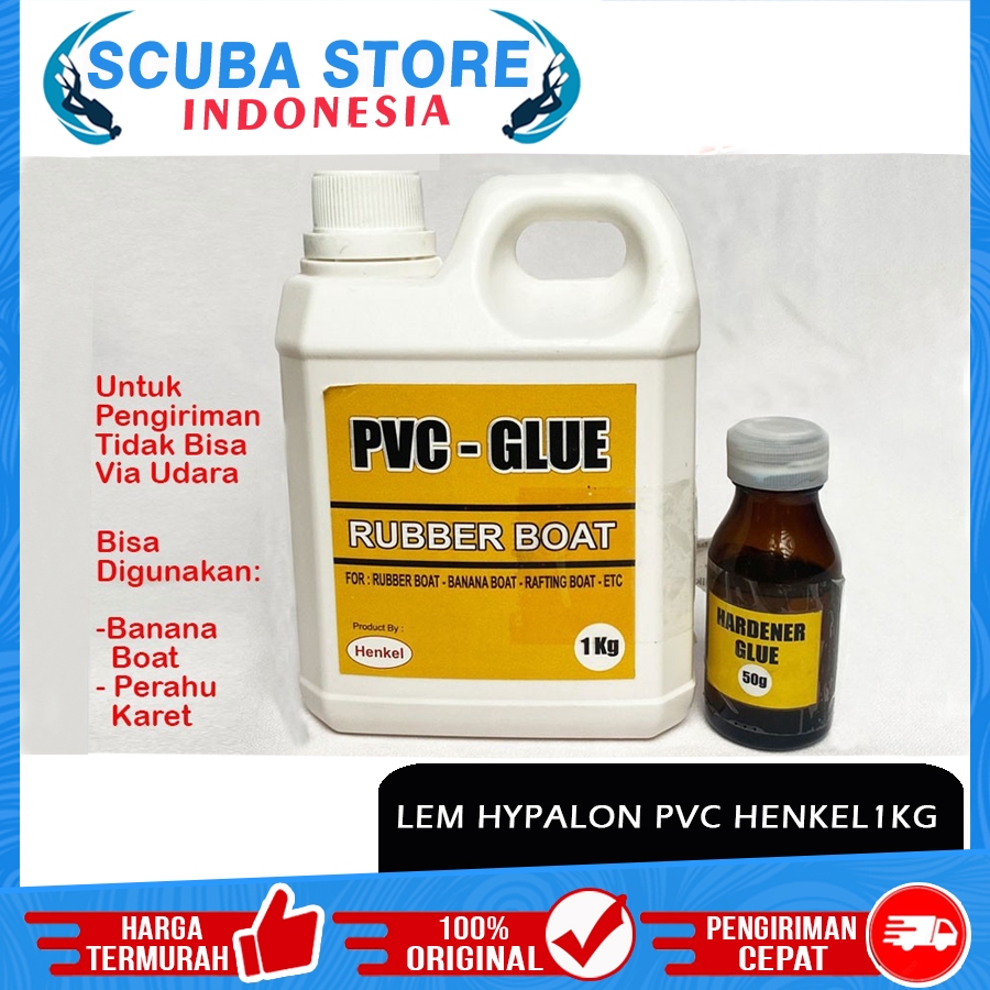 Lem Penambal Perahu Karet PVC Henkel with Mixture Glue Perekat Tambal Rubber Banana Surfing Boat 1KG