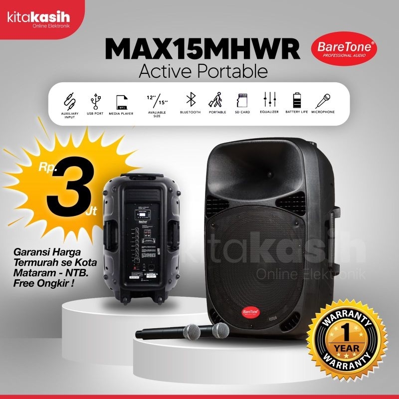 Speaker Baretone MAX15MHWR