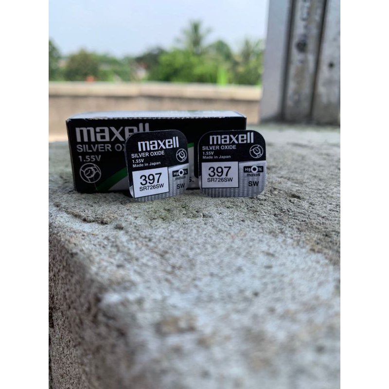 Batre baterai jam tangan original 397 SR726SW mpb maxell