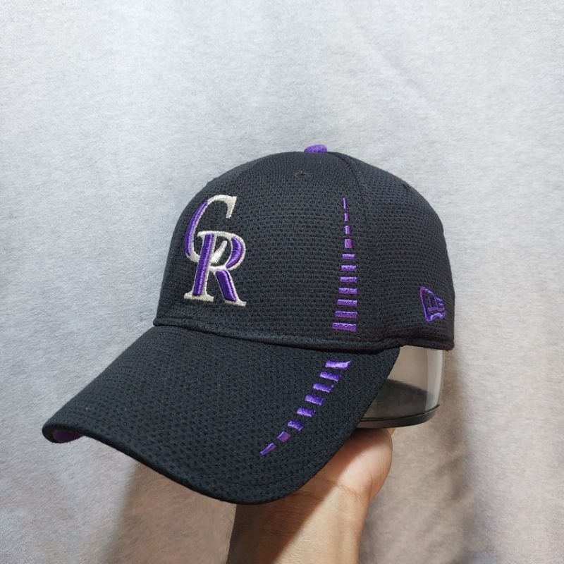 topi cap NEW ERA CR Colorado Rockies black vintage original