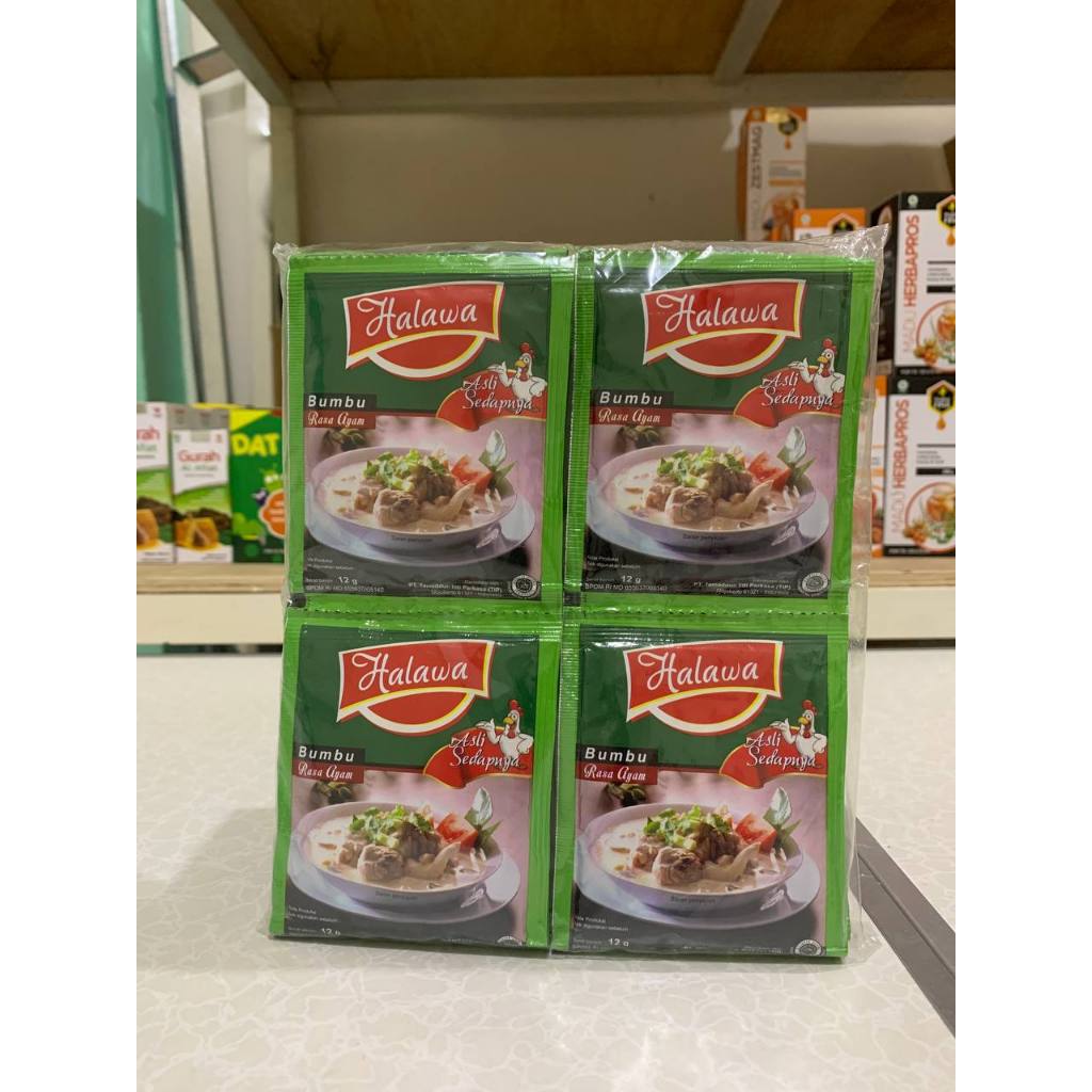 

Halawa Pack (24 sachet) Kaldu Penyedap Alami non msg sintetis/ Kaldu Penyedap plus Probiotik