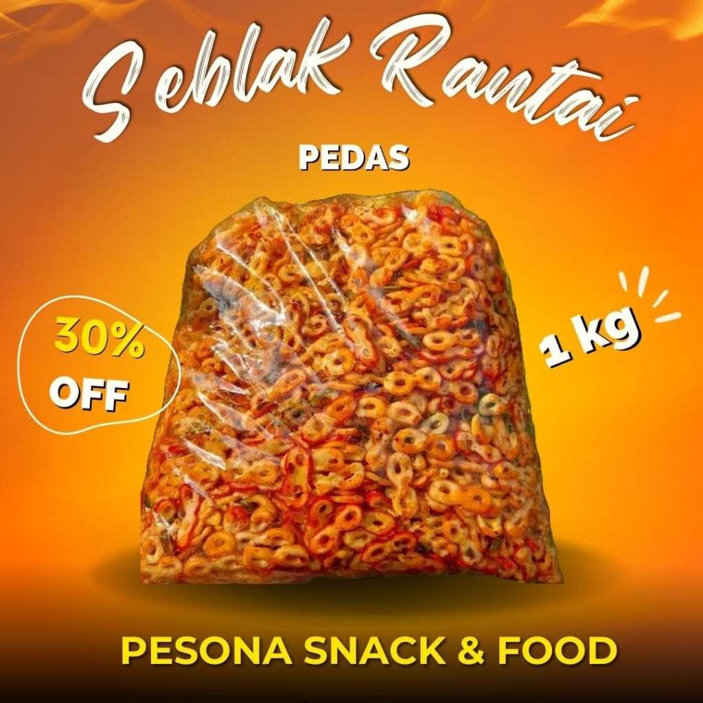 

[PROMO] Kerupuk Seblak Rantai 88 Kacamata Pedas Daun Jeruk 1Kg