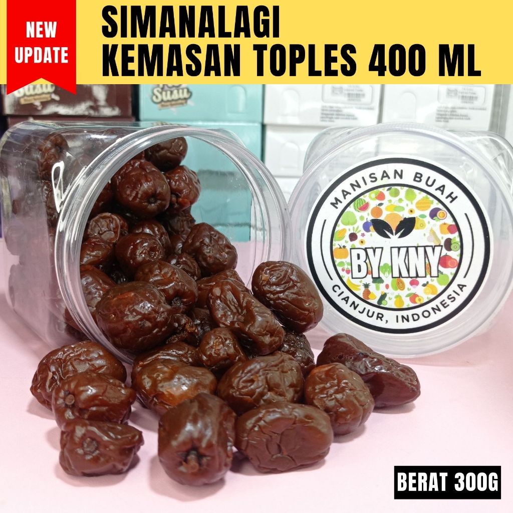 

SIMANALAGI KEMASAN TOPLES 400ML MANISAN BUAH KERING BY KNY MAKANAN KHAS