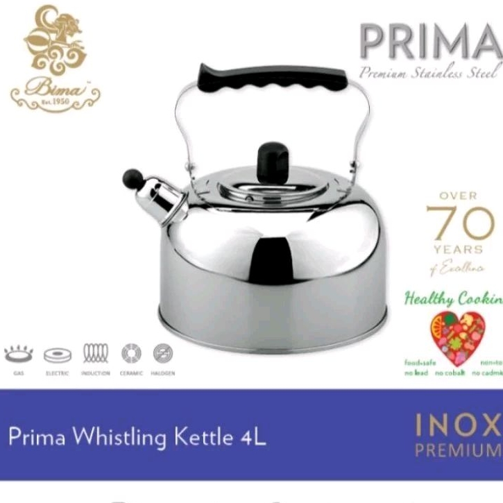 Whistling Kettle 4 L Bima 2007522 / Teko Bunyi Stainless Bima