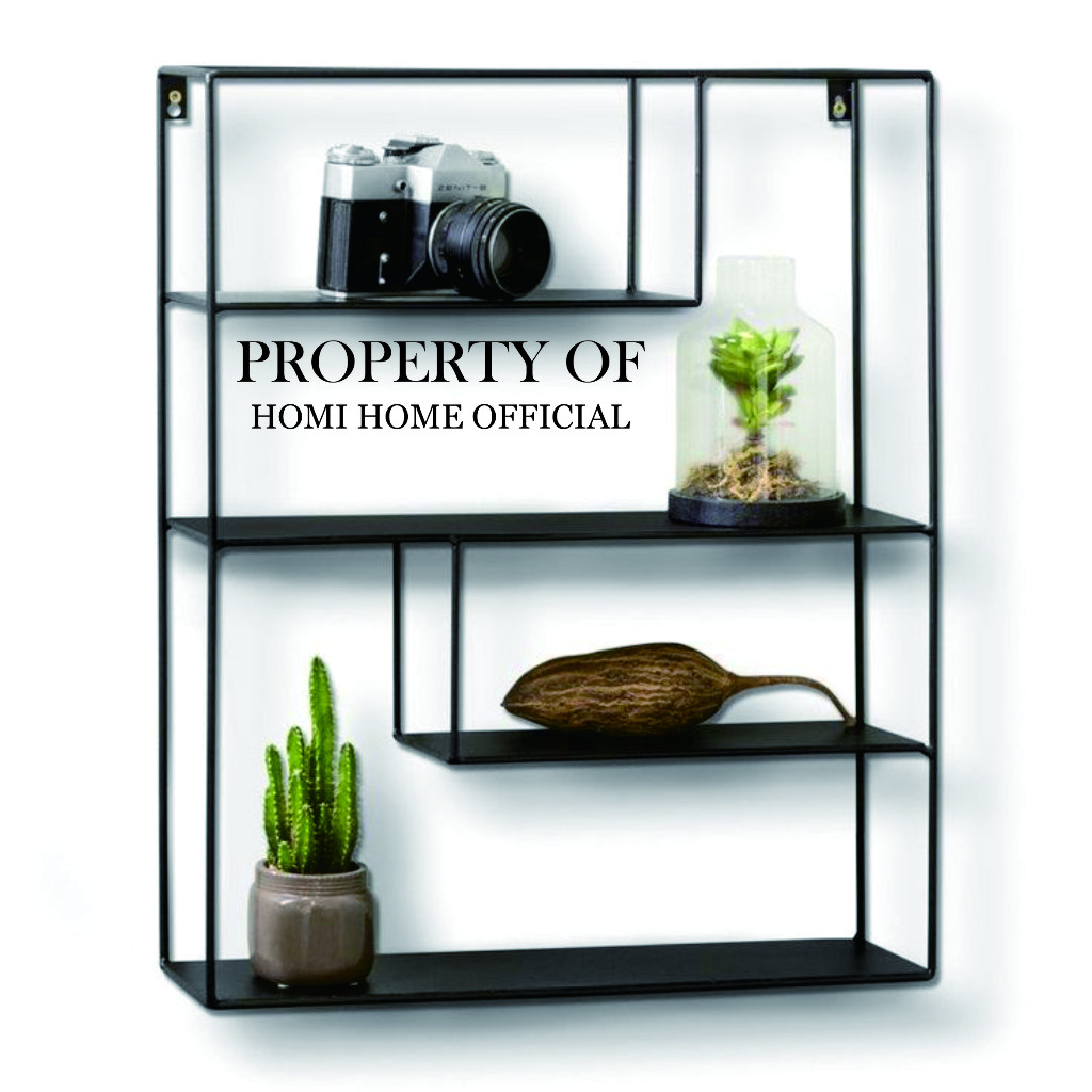 Rak Persegi Panjang Susun 4 - Rak Dinding - Rak Serbaguna