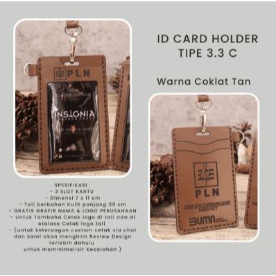 

LANYARD ID CARD HOLDER 3.3 C TERBAIK