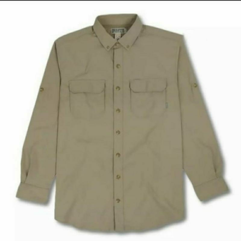 Kemeja Pria Dewasa Baru Original (Coklat 2XL) Duluth