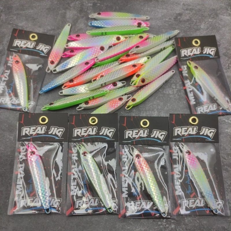 Metal Jig 30,40 Gram Full Gid Foil Sisik Biter Costum