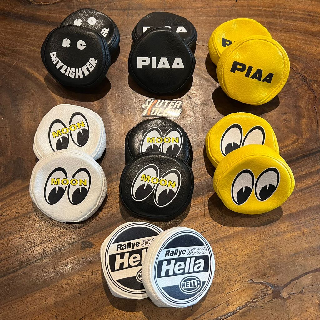 PREMIUM Foglamp Cover Lampu tembak Bulat Vespa & universal semua motor