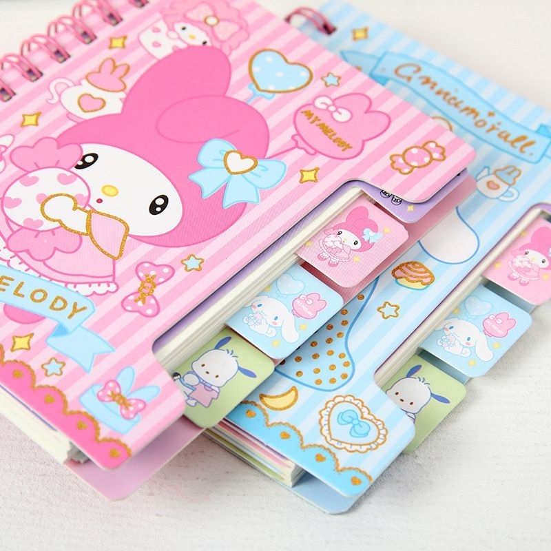 

Notes mini Sanrio/ mini notebook karakter Sanrio spiral/ agenda motif Sanrio