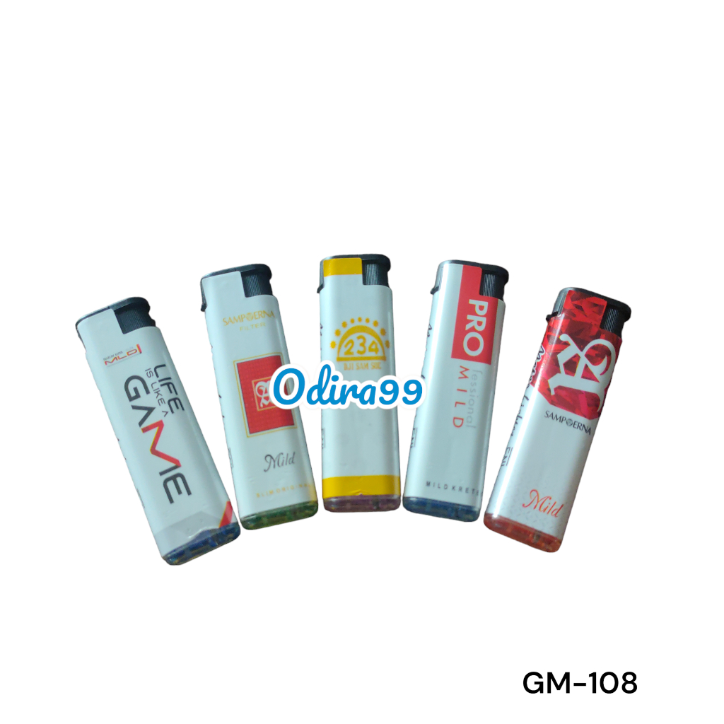 Metro Lighter GM-108 Korek Api Magnet Bara Windproof / Tahan Angin Korek Gas Murah Mancis murah