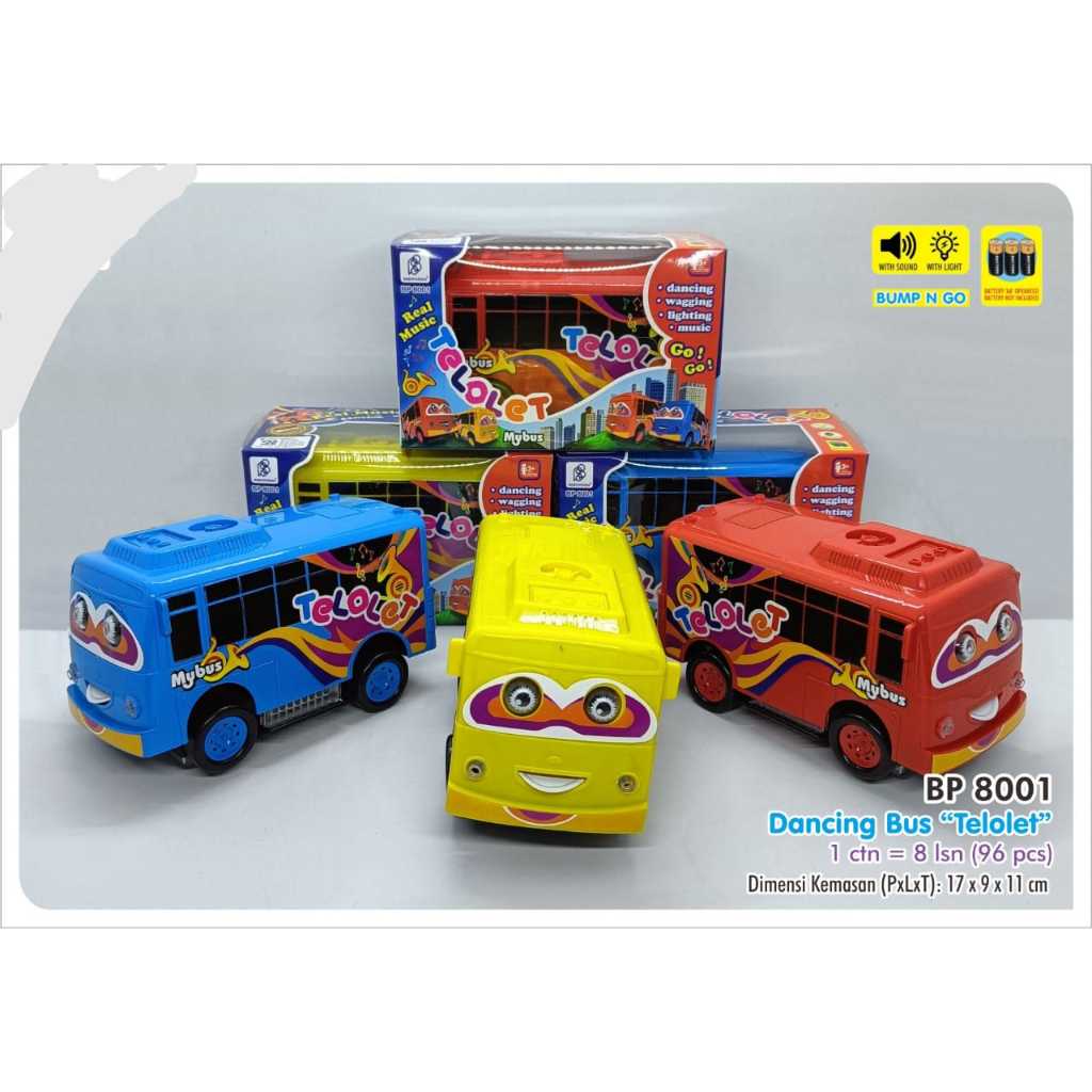 Mainan bis telolet dancing b/o bp 8001
