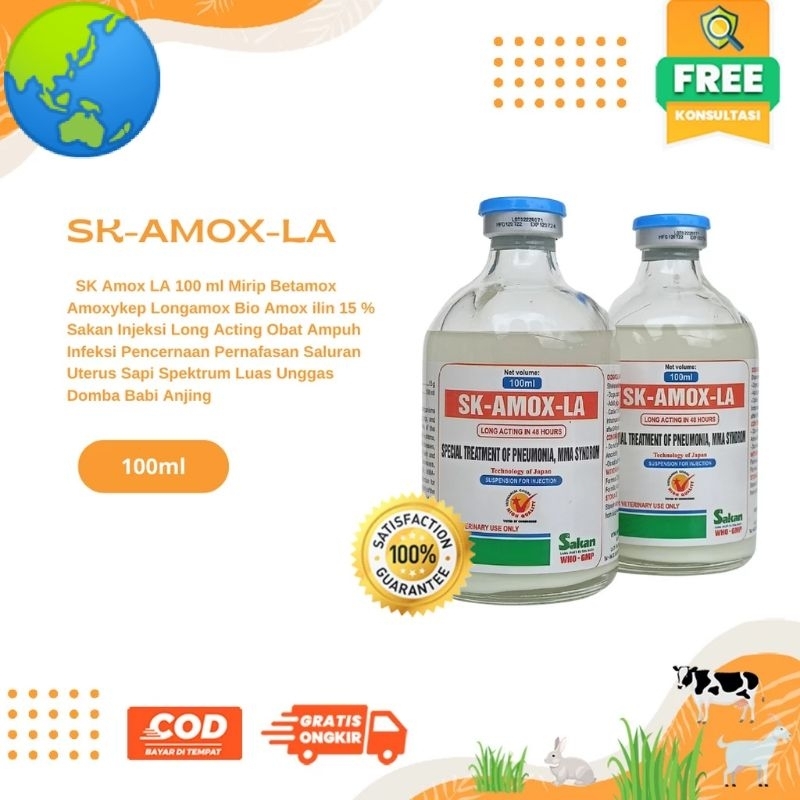 SK AMOX LA 100 ML