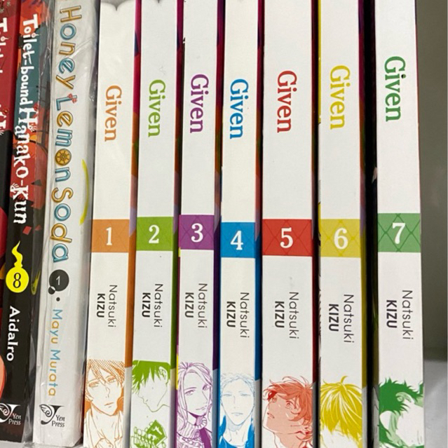 Manga BL Given vol 1-7 (English)