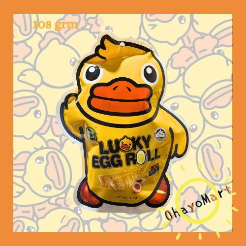 

Lucky Egg Roll / Robin salted egg yolk wafer roll / Huijia Wafer roll rasa telur 108g 11pcs