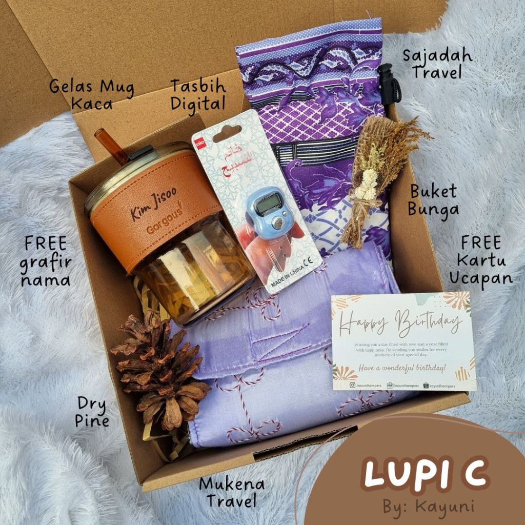 

LUPI Hampers Set FREE GRAFIR NAMA / Hampers Kayu Estetik Wedding Gift / Parcel Tukar Kado Anniversary / Kado Ulang Tahun Hadiah