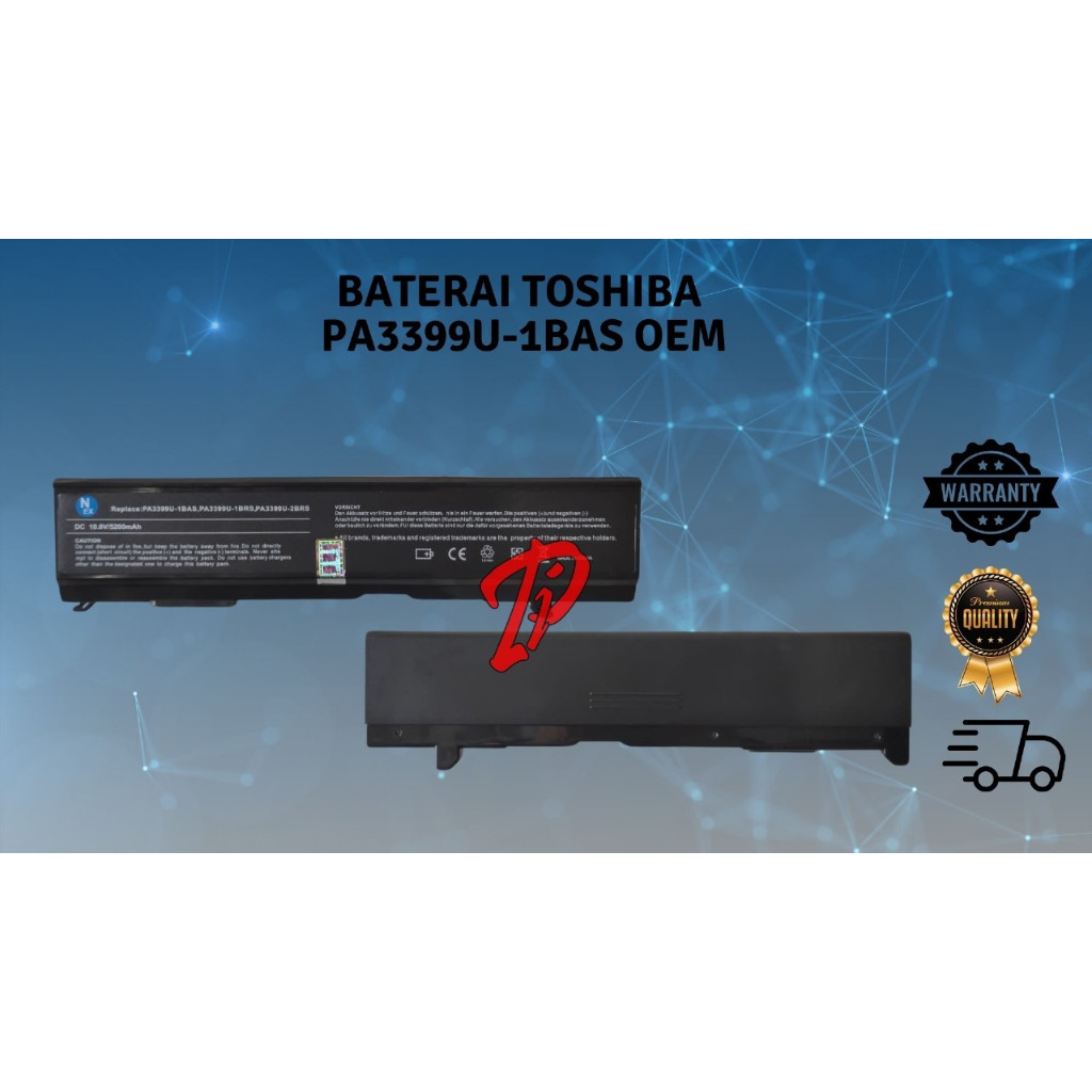 Baterai Laptop Toshiba PA 3399 PA3399U-1BRS PA3399U-2BAS PA3399U-2-OEM