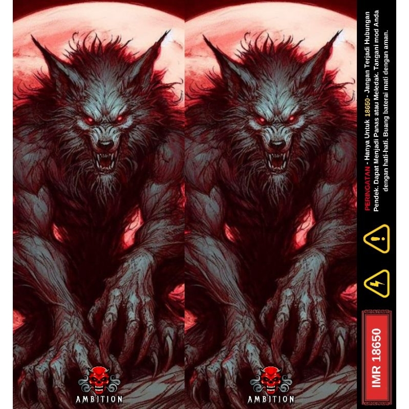 

AMBITIONSTORE - Stiker Skin Wrap Baterai 18650 Ambition V10 Original Series - Pelindung dan Penghias Baterai 18650 Untuk Segala Merek Baterai