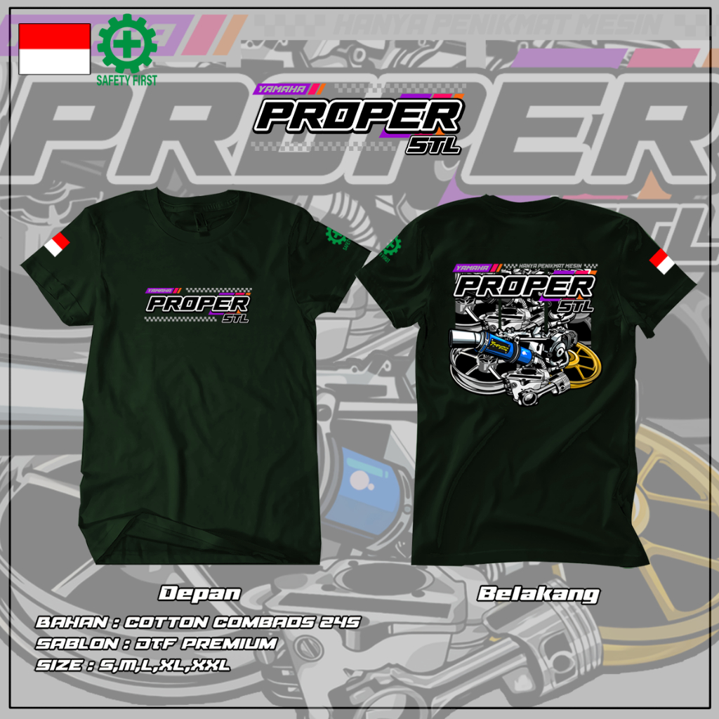 Baju Mantap Motif Yamaha Mio Racing - Mio Tshirt - Kaos YAMAHA PROPER STL New 2024 - Kaos Mio Modifi