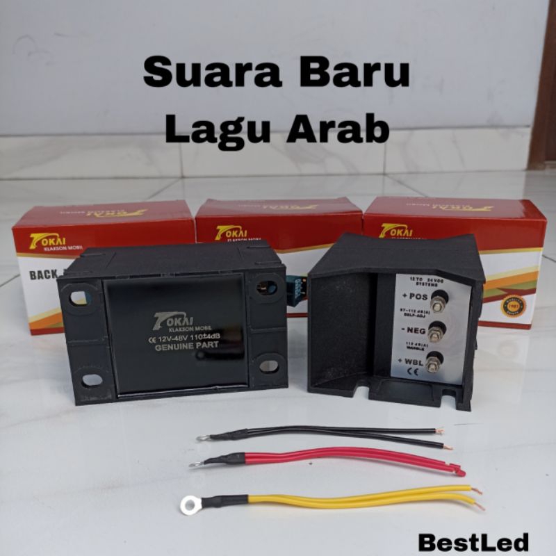 Klakson Alaram Alarm Mundur Mobil Truk Suara Arab Waterproof 3 Suara Rem Back Horn Alarm 12 - 24 Vol