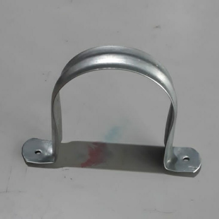 KLEM PIPA BESI PLAT TEBAL / PIPE CLAMP/KLEM OMEGA GALVANIS / PIPA
