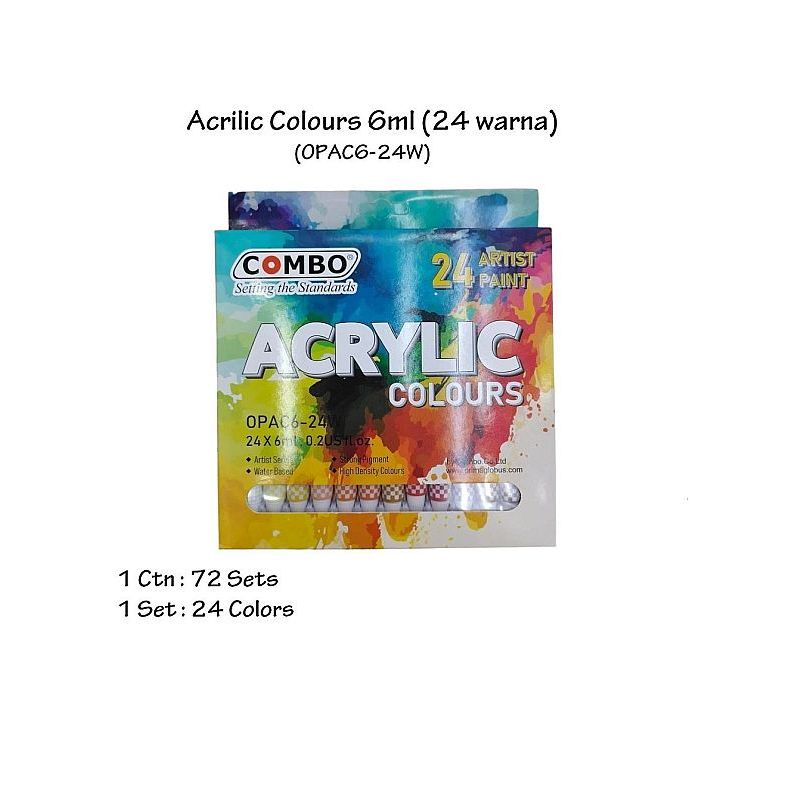 

Cat Akrilik 24 Warna / Acrylic Colours Painting / Cat Lukis Akrilik