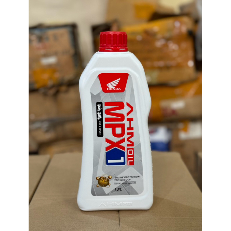 OLI MESIN MOTOR MPX1 1,2 LITER sae 10w30 AHM MPX 1 OIL 1200ml SL JASO MA OLI MESIN MOTOR MPX AHM
