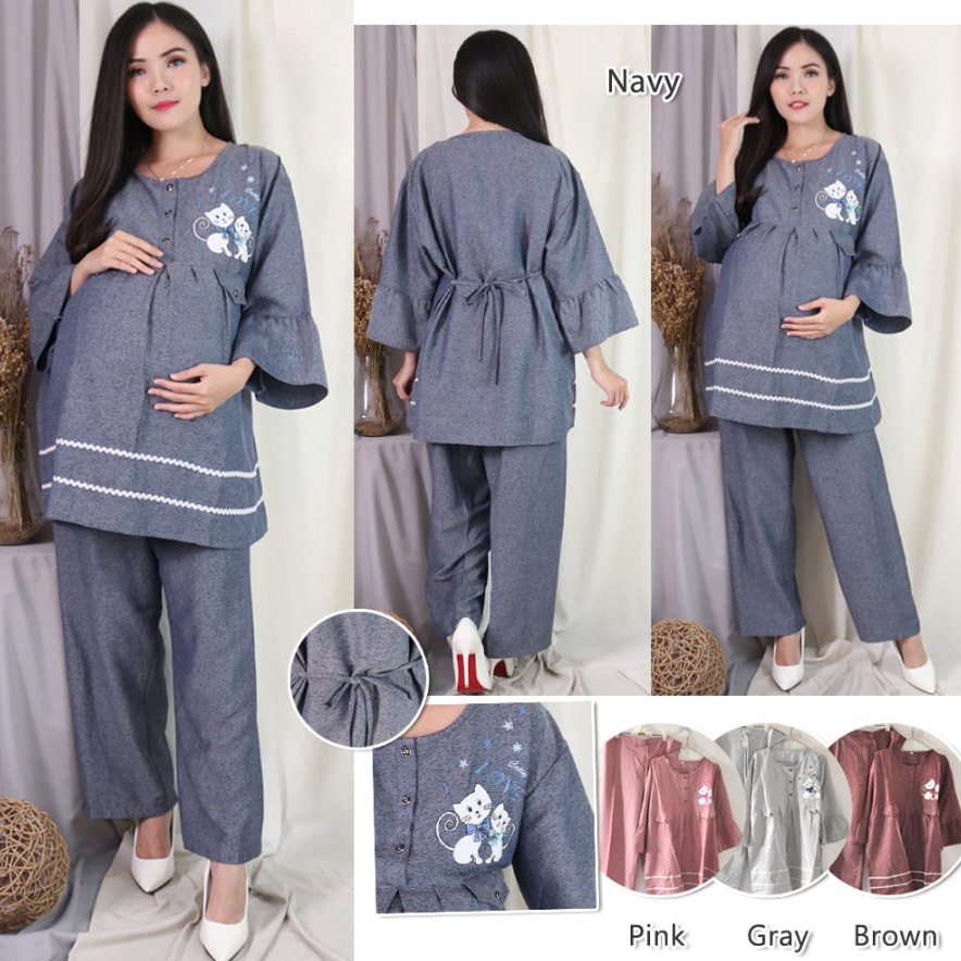 Hemat Banget Baju Lengan 34 Ibu Hamil Baju ibu Hamil Baju Stelan Ibu Hamil Baju Ibu Kekinian