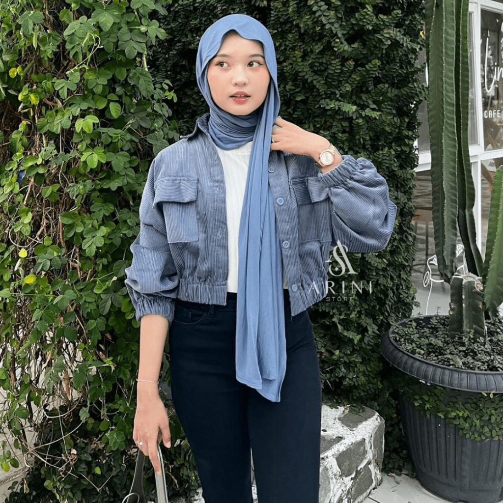 Cardigan Crop / jaket corduroy