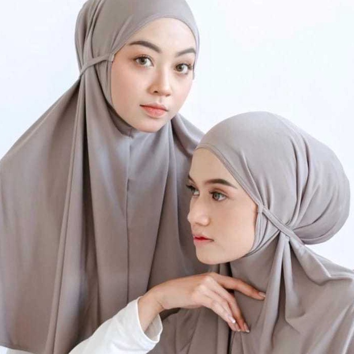 PROMO MURAH HIJAB BERGO JERSEY TALI SIZE L  HIJAB INSTAN TALI L  JILBAB BERGO TALI