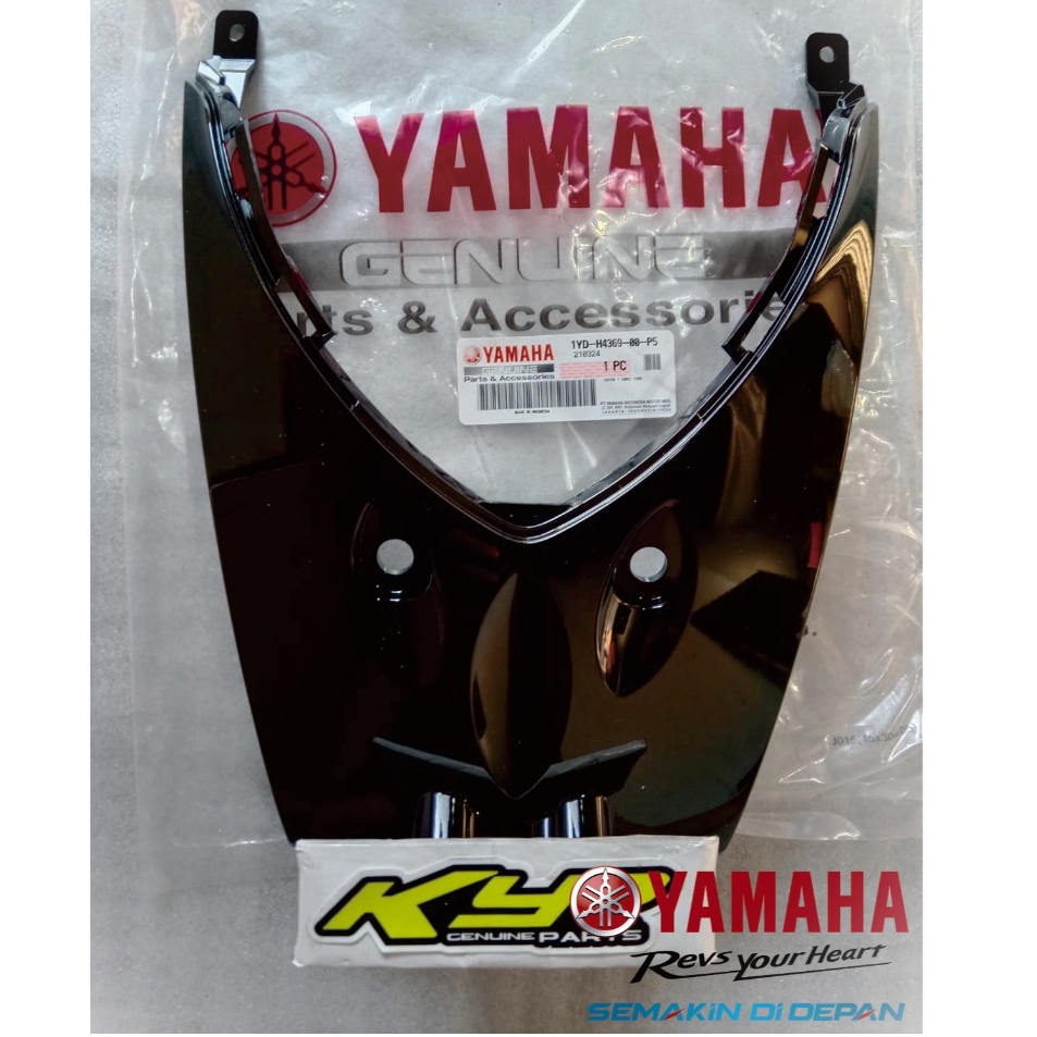 COVER BAWAH LAMPU COVER DASI TAMENG DEPAN KAP DEPAN HIDUNG FINO FI 115 FINO 125 HITAM ASLI ORIGINAL 