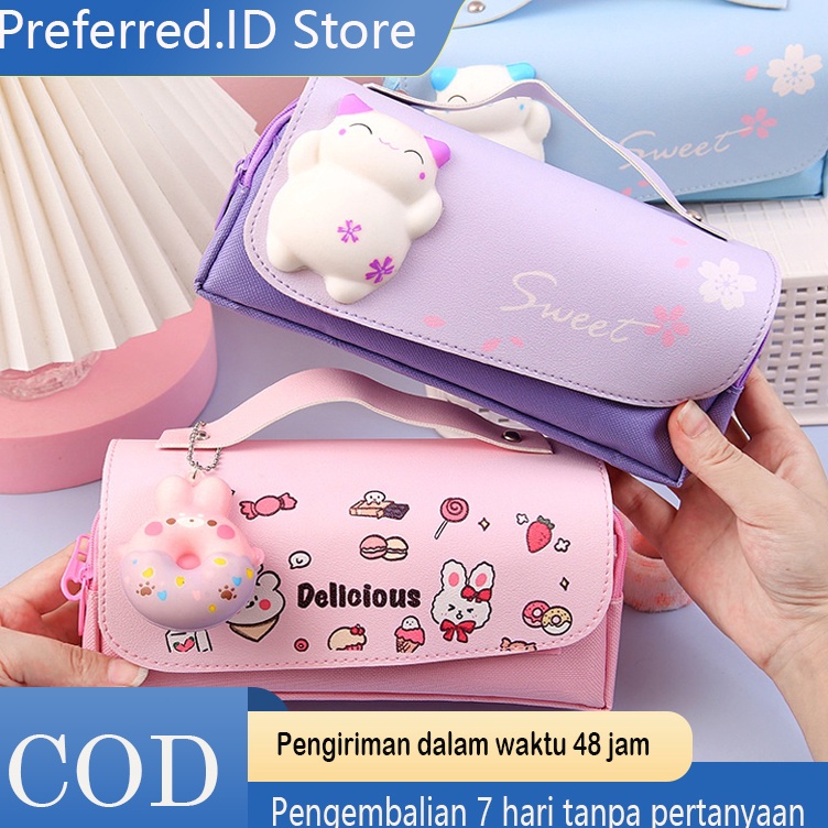 

Pusat Produsen Kotak Pensil Dekompresi Perempuan Lucu Lembut 3D Lucu Anakanak Siswa Sekolah Dasar Berkapasitas Besar Dengan Dekompresi Multifungs