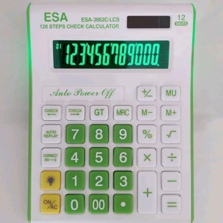 

Promo Termurah Kalkulator LED Esa Calculator Esa Led 3862CLcs 12Digit