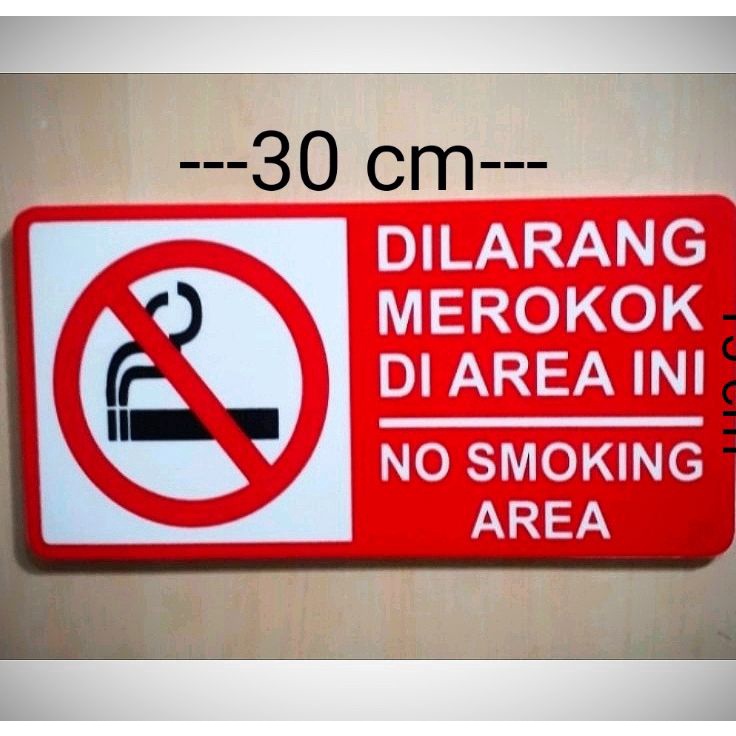 

Harga Meriah Akrilik Sign label dilarang merokok