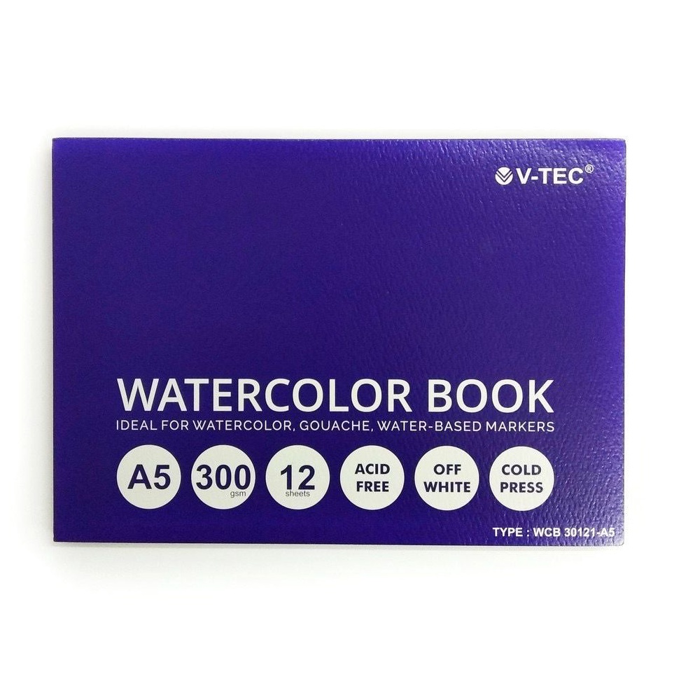 

Diskon Pembelian Vtec Watercolor Book A5 3gsm Skecth Cat Air Watercolor Buku Gambar Pad Vtec Murah