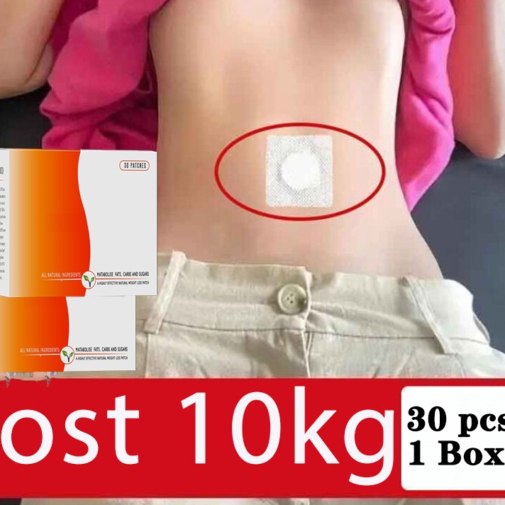 DiSkon  Slim Patch 3PCS Koyo Pelangsing Magnetic Pelangsing Badan Pembakar Lemak Navel Slimming Deto