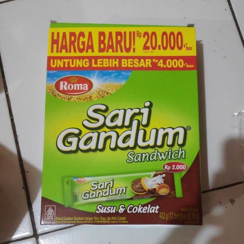 

roma sari gandum box isi 12pcs
