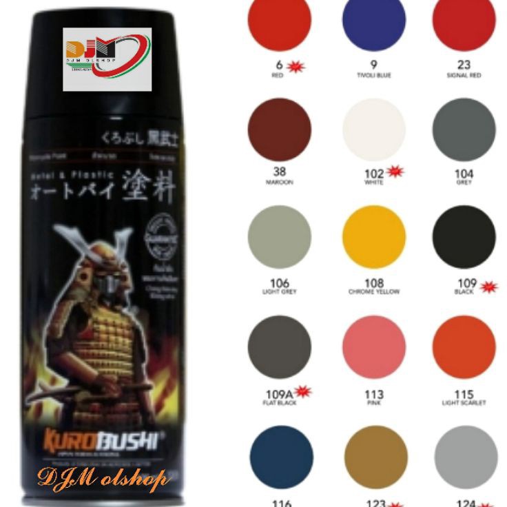 

Promo Hemat Cat Samurai Paint Standard Colours