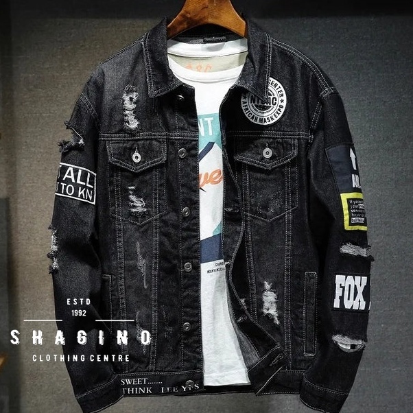 NEW Shagino  Jaket Jeans Terbaru  Jaket Jeans Pria  Jaket Jeans Pria Original  Jaket Jeans Pria Sobe