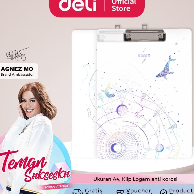 

Baru Ekonomis Deli Vertical Clipboard Papan Jalan A4 7263