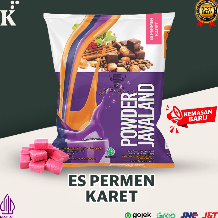 

Terlaku Bubuk Minuman Bubble Drink rasa Es Permen Karet ORIGINAL Javaland 1kg