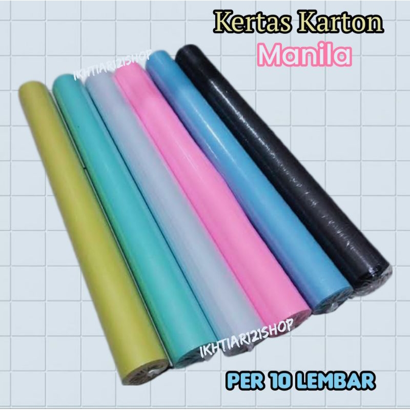 

Paket 10 Lembar Kertas Karton Manila Warna-warni