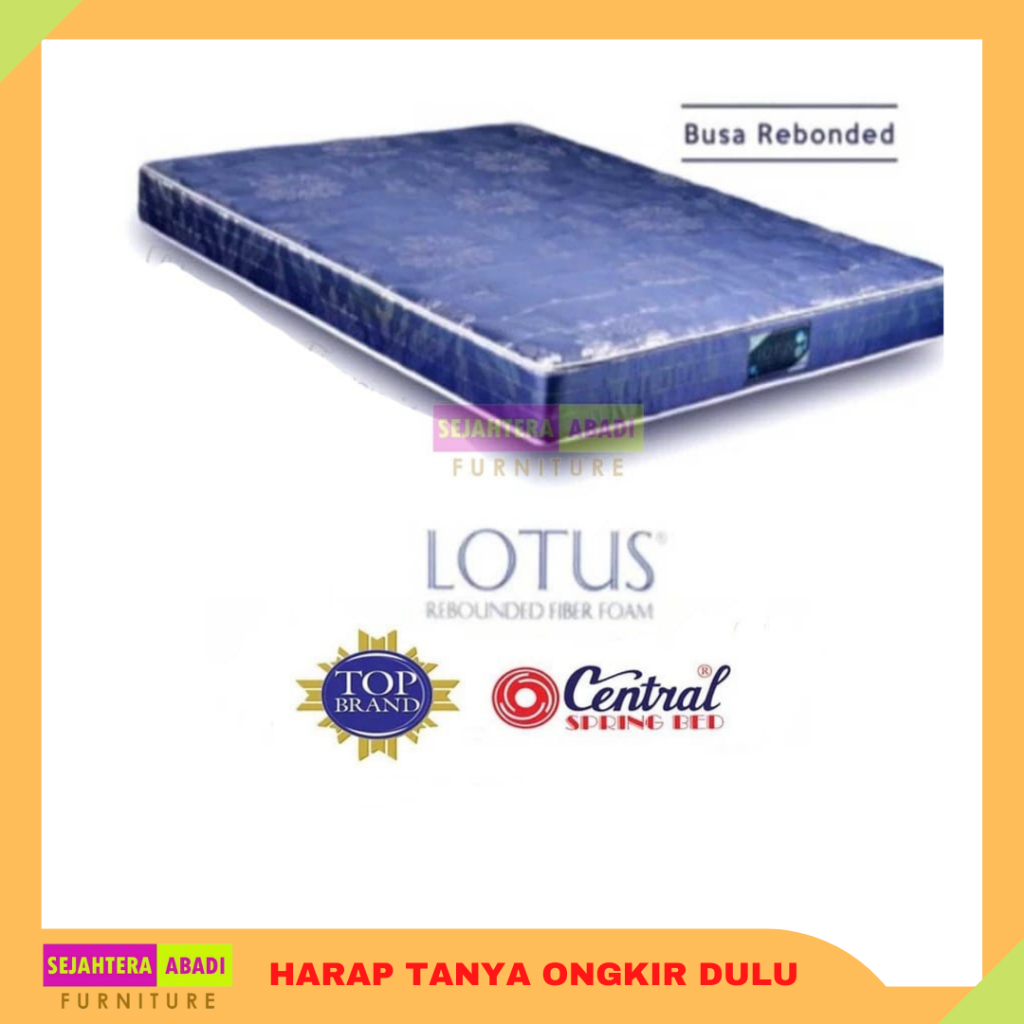 Central foam kasur busa rebonded fibertech orthopedic foam garansi 5 th jambi plus ongkir